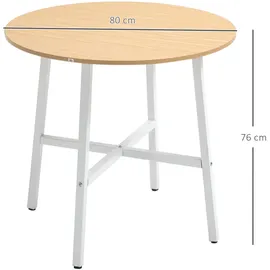 Homcom Esszimmertisch Esstisch Küchentisch für 4 Personen für Esszimmer, Küche,