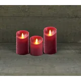 coen bakker LED Kerze 10 cm 12,5 cm 15 cm rot