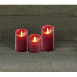 coen bakker LED Kerze 10 cm 12,5 cm 15 cm rot