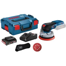 Bosch GEX 18V-125 inkl. 1x 2,0 Ah Akku + Ladegerät in L-Boxx
