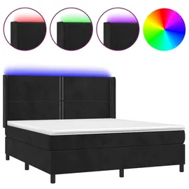 vidaXL Boxspringbett 180 x 200 cm Schwarz