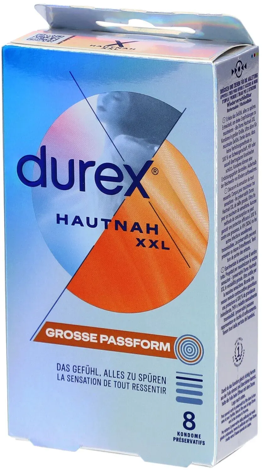 Durex Hautnah XXL Präservativ 8 Stk