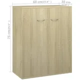 vidaXL Sideboard Sonoma-Eiche 60x30x75 cm Holzwerkstoff