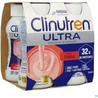 Clinutren Ultra, Denrée alimentaire destinée à des fins médicales spéciales, saveur fraise Fluide 800 ml