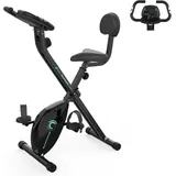 GEARSTONE Speedbike D2 Heimtrainer, fitnessbike Klapprad, Indoor-Cycling Magnetoresistiv Klasse 8, mit LCD-Display, Pulsüberwachung X-BIKE, F-BIKE