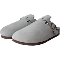 Hausschuhe Lammfell Modell MALMÖ mit seitlicher Schnalle SIL 39 - 39