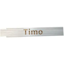 Heka Zollstock Timo 2 m, weiß