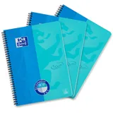 Oxford Touch Duo A4 kariert und liniert, blau,