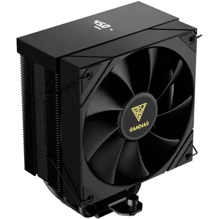 GAMDIAS BOREAS M2-51D CPU-Luftkühler, Digitales Display mit Softwaresteuerung, 5 Kupfer-Heatpipes, 120-mm-PWM-Lüfter, 2000 U/min, Kompatibel mit LGA1851/1700/1151/1150/1155/1156/1200, AM5/AM4, Schwarz