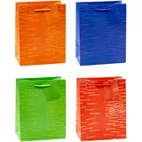 TSI Geschenktüten 12 St. 23 x 18 x 10 cm Mehrfarbig