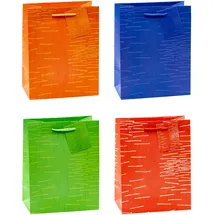 TSI Geschenktüten 12 St. 23 x 18 x 10 cm Mehrfarbig