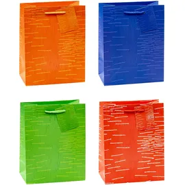 TSI Geschenktüten 12 St. 23 x 18 x 10 cm Mehrfarbig