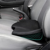 CGEAMDY Keilkissen Autositz Sitzkeilkissen für Auto, Autositzkissen Memory Foam Keilkissen, Ergonomisches Memory Foam Kissen, für Auto, Bürostuhl, Bett (Schwarz)