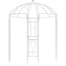 deluke Pavillon LOTTA 2 x 2 m inkl. 4 Seitenteile Antik-Weiß