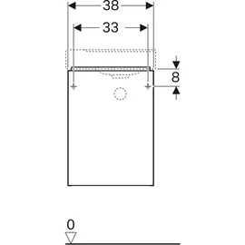 Geberit Xeno2 38x52,5x26,5cm, m 1 Tür, 500502431