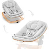 hauck Eco, 3-in-1 Babywippe für Hochstuhl Light Grey