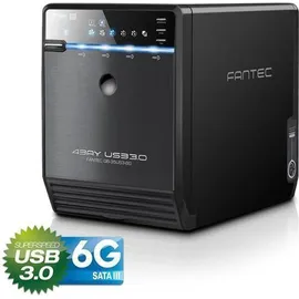 Fantec QB-35US3-6G schwarz 4x3,5 SATA HDD USB3.0 eSATA