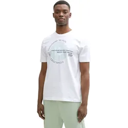 T-Shirt, mit verschiedenen Logo Prints, Gr. L, knit white, , 85187525-L