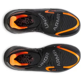 Under Armour FLOW FUTR X 4 UAA Basketballschuhe 001 - black/castlerock/blaze orange 44.5