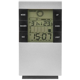 Preis-Zone 6 Funktionen Wetterstation Raumtemperatur Digital Thermometer Hygrometer Innen Sensor Bradas 8656