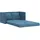vidaXL Bodensofa mit Schlaffunktion Blau 122x204x55 cm Samt