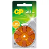 GP Hörgerätebatterie ZA 312 1.4 V 6 St. Zink-Luft PR41