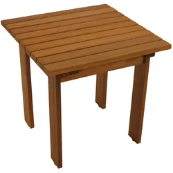 DEGAMO Beistelltisch RIJEKA 46x46x44cm, Eukalyptus geölt, FSC®-zertifiziert