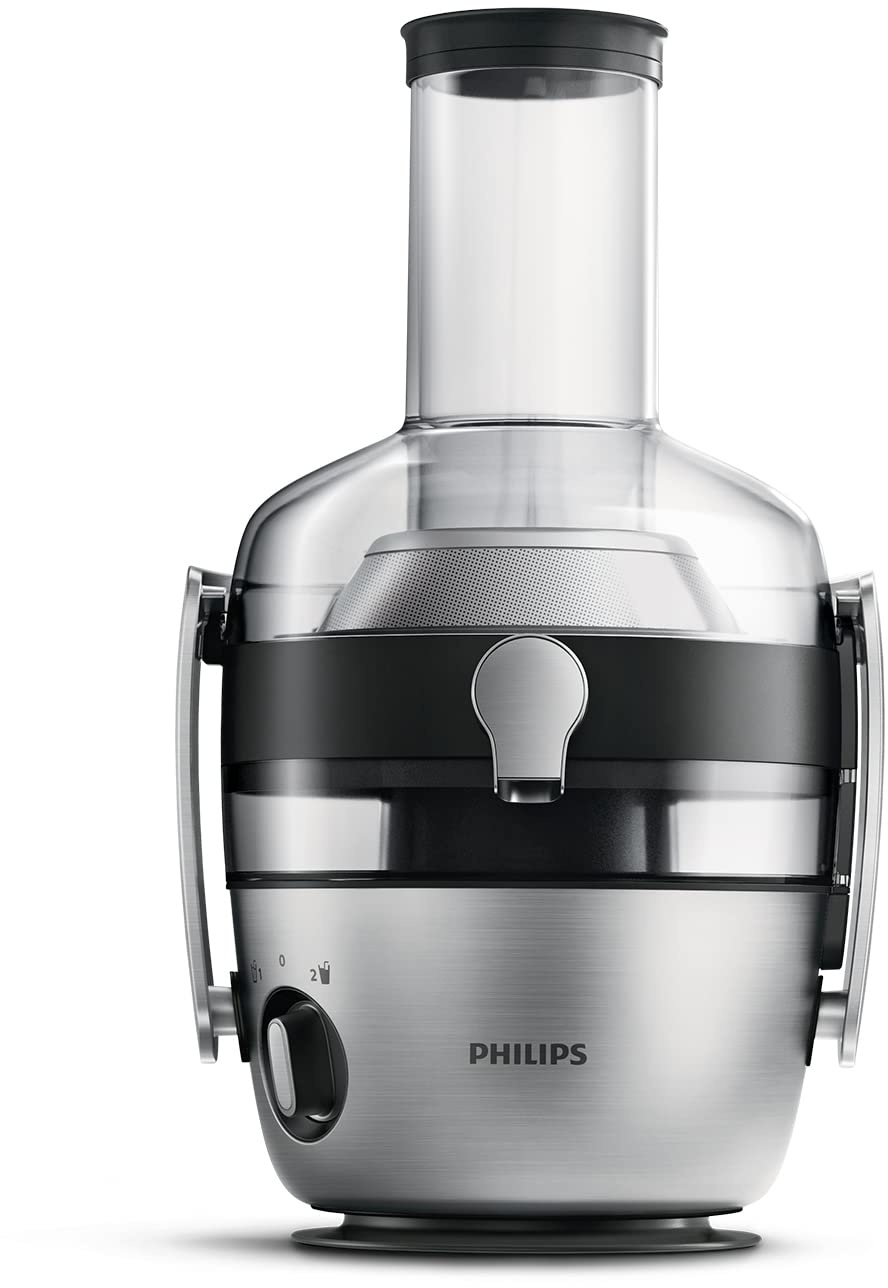 Philips Entsafter – 1100W, 2L, NutriU-Rezepte-App, XXL-Einfüllöffnung, QuickClean (HR1921/20), 25 x 43.2 x 29.6 cm, ‎Edelstahl