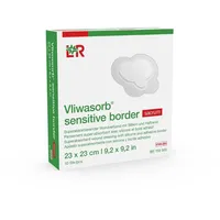 Lohmann & Rauscher Vliwasorb sensitive bor.sacr.23x23cm superab.Wundv