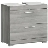 ROLLER Waschbeckenunterschrank Soul Rauchsilber 60 cm mit 2 Schubkästen