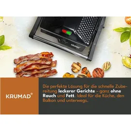 krumad Kontaktgrill 2000W schwarz