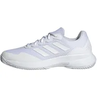 Adidas Herren Gamecourt 2.0 Tennis Shoes Tennisschuhe, FTWR White/FTWR White/Matte Silver, 44 2/3 EU - 44 2/3 EU