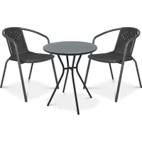 Balkonset SIMPLE 2+1 - Graphit - Grau