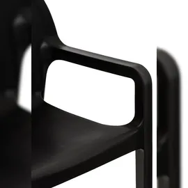 CLP Diva Gartenstuhl 57 x 53 x 84 cm schwarz