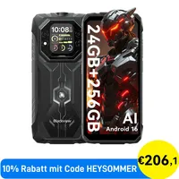 Blackview Rock 1 8 GB RAM 256 GB Schwarz