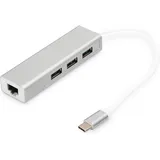 Digitus USB Typ C 3.0 Hub mit Gigabit Ethernet