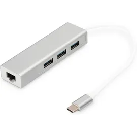 Digitus USB Typ C 3.0 Hub mit Gigabit Ethernet