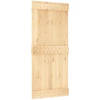 Tür Narvik Natur 90 X 210 Cm Massivkiefer Vidaxl