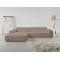 werk2 Ecksofa WERK2 "Zeus-XL, Mega-Sofa mit großer Sitztiefe, Stellmaße 311cm x 210cm", beige (greige), B:311cm H:70cm T:210cm, 90% Polyester, 10% Nylon, Sofas, Ecksofa, Curvy Trend Garnitur mit urbaner Optik, bequem, Big-Sofa, L-Form