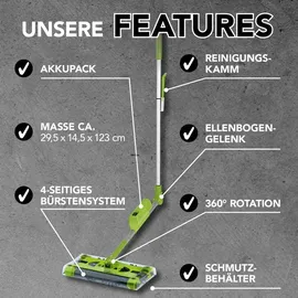 TV Werbung Unser Original Sweeper G2 Akku-Besen grün