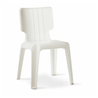 Authentics Stuhl Wait Weiß Matt, stapelbar weiß