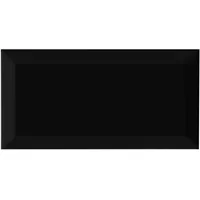 united tile und mosaic Wandfliese Metro Schwarz 10 x 20 cm