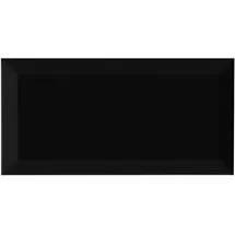 united tile und mosaic Wandfliese Metro Schwarz 10 x 20 cm