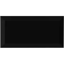 united tile und mosaic Wandfliese Metro Schwarz 10 x 20 cm