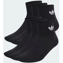 adidas Mid Ankle Socken 6er Pack Schwarz/Weiß 34-36