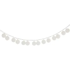 Idimex Lichterkette Amici mit 20 Kugeln in weiß, Lichtergirlande mit LED-Licht warmes weiß, LED Girlande batteriebetrieben