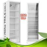 Getränkekühlschrank Flaschenkühlschrank Glastür LED Gewerbe Gastronomie Weiß