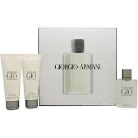 Giorgio Armani Acqua di Gio Pour Homme Eau de Toilette 50 ml + Shower Gel 75 ml + Aftershave Balsam 75 ml Geschenkset