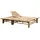furnicato Sonnenliege 200 x 130 x 24,87 cm Grau