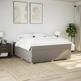 vidaXL Boxspringbett 180 x 200 cm Taupe